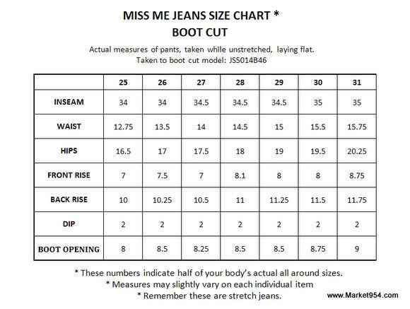 Save Time, Save Your Bag All jeans sizes are listed as the designer's size scheme and are derived from waist measurements. To get your correct size you should measure the smallest part of your waist - the measurement in inches should be your true jeans size.